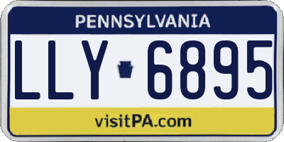 PA license plate LLY6895