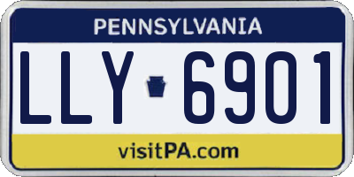 PA license plate LLY6901