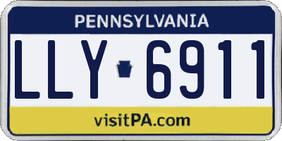 PA license plate LLY6911