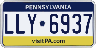 PA license plate LLY6937