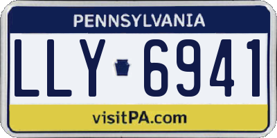PA license plate LLY6941
