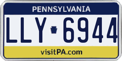 PA license plate LLY6944