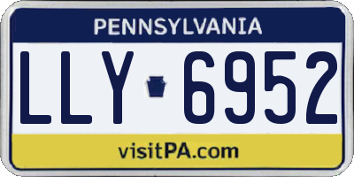 PA license plate LLY6952