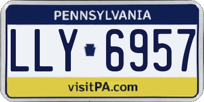 PA license plate LLY6957