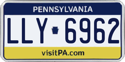 PA license plate LLY6962