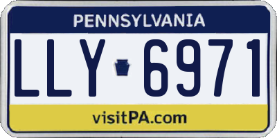 PA license plate LLY6971