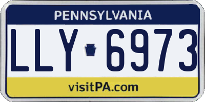 PA license plate LLY6973