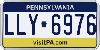 PA license plate LLY6976