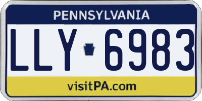 PA license plate LLY6983