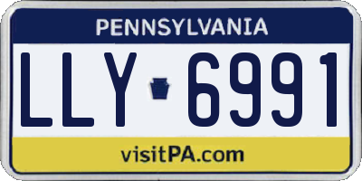 PA license plate LLY6991