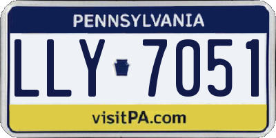 PA license plate LLY7051