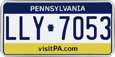 PA license plate LLY7053