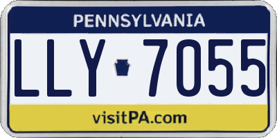 PA license plate LLY7055