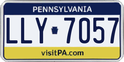 PA license plate LLY7057