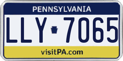 PA license plate LLY7065