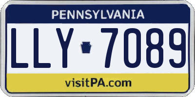 PA license plate LLY7089