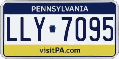 PA license plate LLY7095