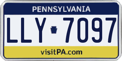 PA license plate LLY7097