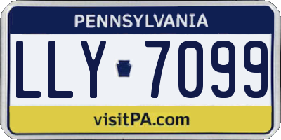 PA license plate LLY7099