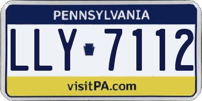 PA license plate LLY7112