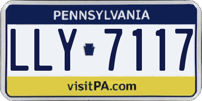 PA license plate LLY7117