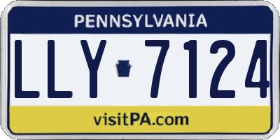PA license plate LLY7124