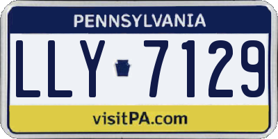 PA license plate LLY7129