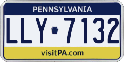 PA license plate LLY7132