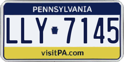PA license plate LLY7145