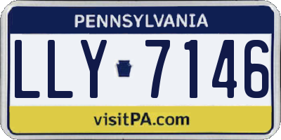 PA license plate LLY7146