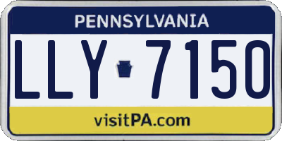 PA license plate LLY7150