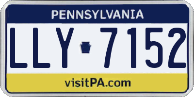 PA license plate LLY7152