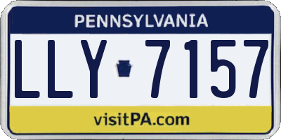 PA license plate LLY7157