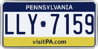 PA license plate LLY7159