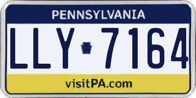 PA license plate LLY7164