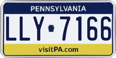 PA license plate LLY7166