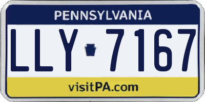 PA license plate LLY7167