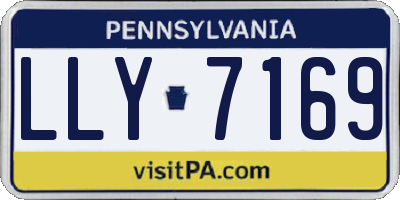 PA license plate LLY7169