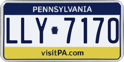 PA license plate LLY7170