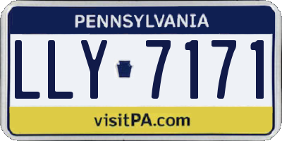 PA license plate LLY7171
