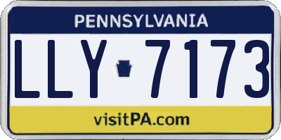 PA license plate LLY7173