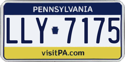 PA license plate LLY7175