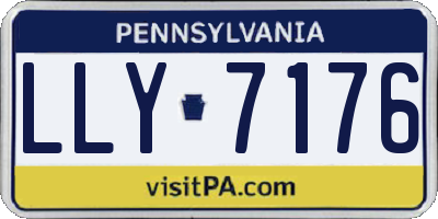 PA license plate LLY7176