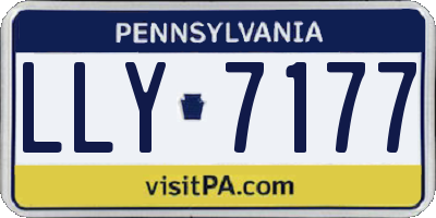 PA license plate LLY7177