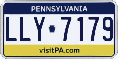 PA license plate LLY7179