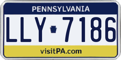 PA license plate LLY7186