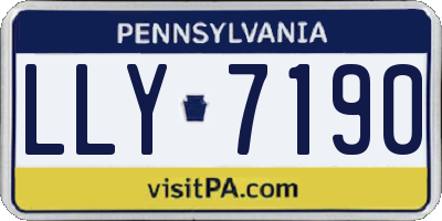 PA license plate LLY7190