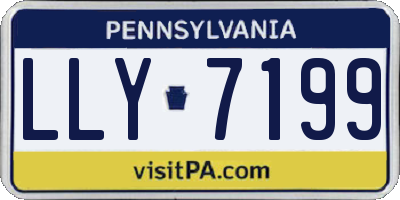 PA license plate LLY7199