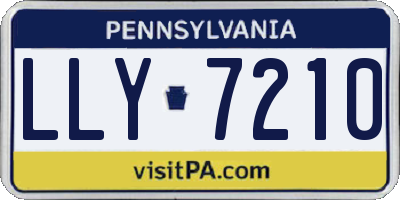 PA license plate LLY7210