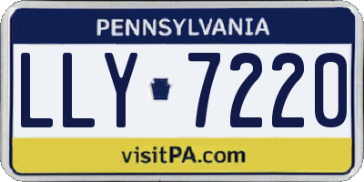 PA license plate LLY7220